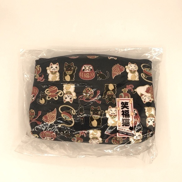 MADE IN JAPAN LUCKY CAT POUCH - Picture 1 of 4